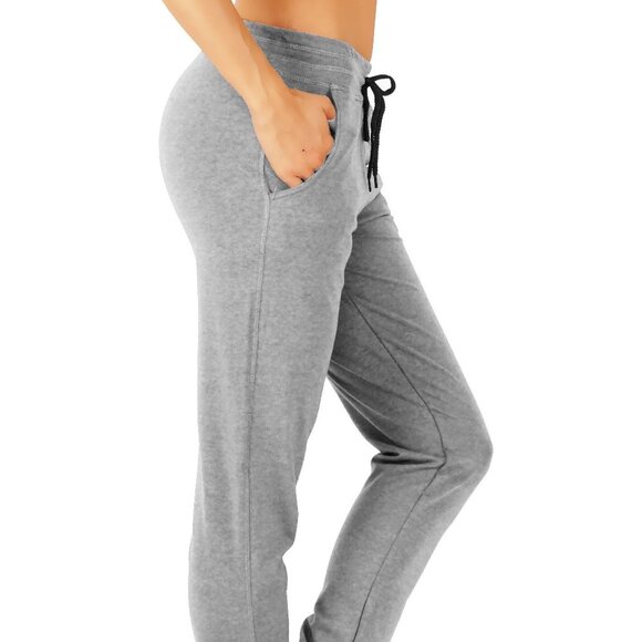 Warm Fleece Lined Open Bottom Cotton Sweatpants - Picture 4 of 7